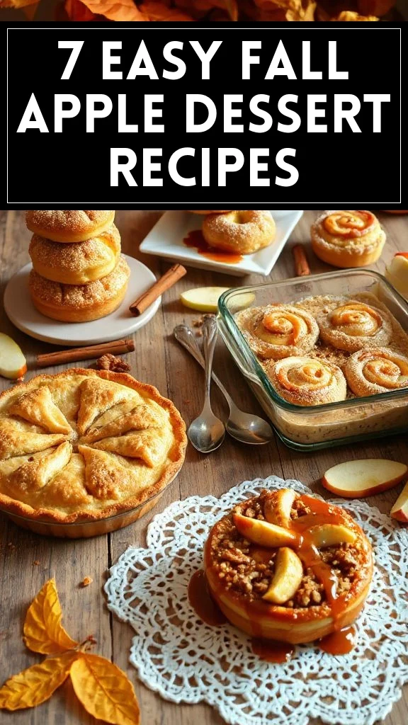 7 Easy Fall Apple Dessert Recipes