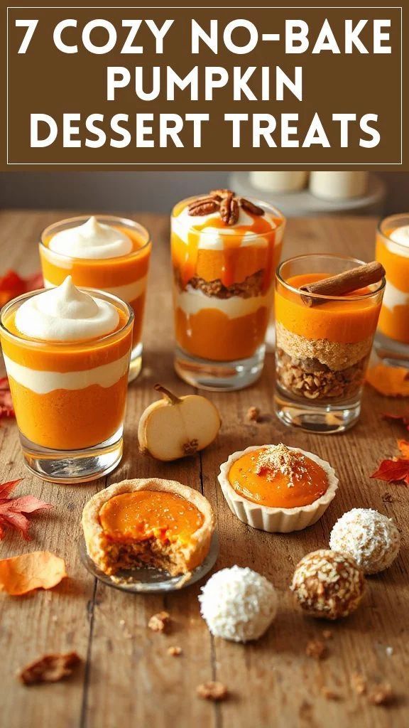7 Cozy No-Bake Pumpkin Dessert Treats