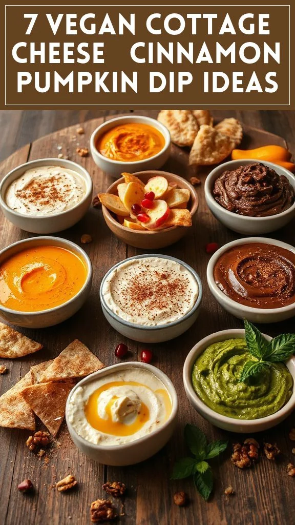 7 Vegan Cottage Cheese & Cinnamon Pumpkin Dip Ideas