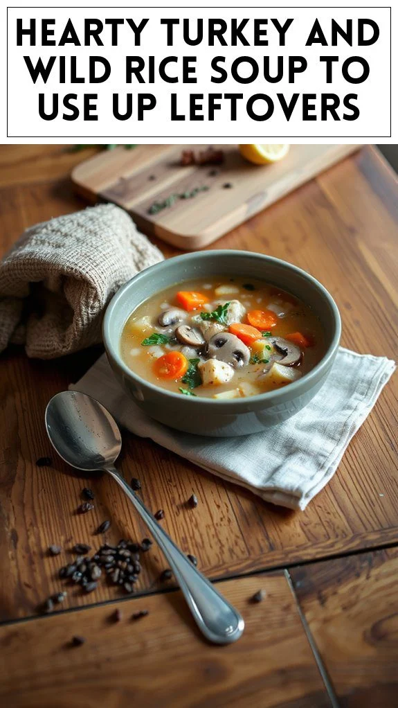 Hearty Turkey and Wild Rice Soup to Use Up Leftovers