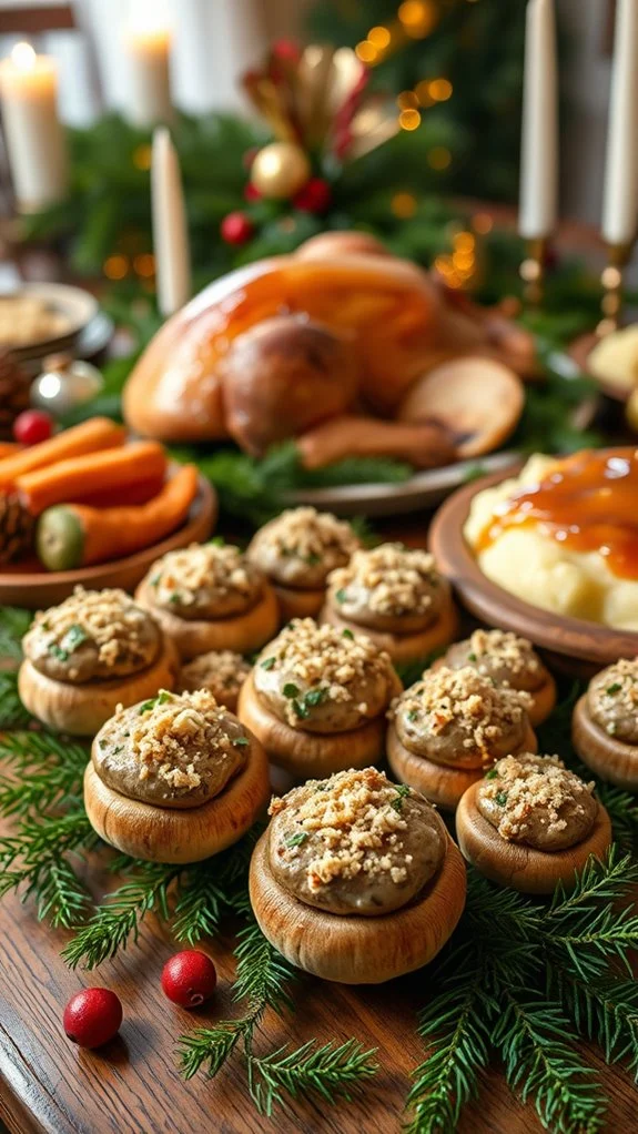savory stuffed mushroom appetizers