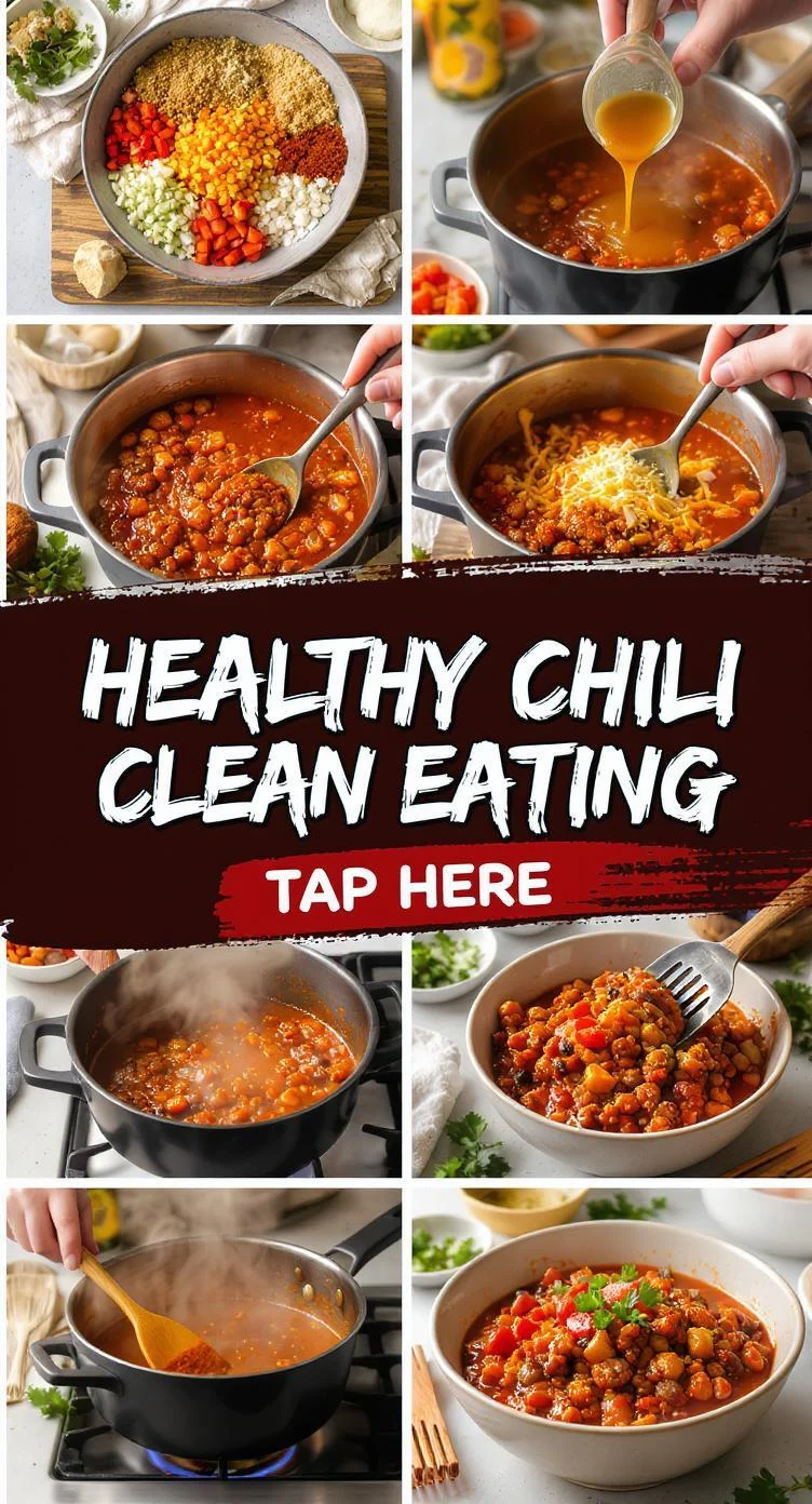 Healthy Chili Recipe Clean Eating - No Processed Ingredients