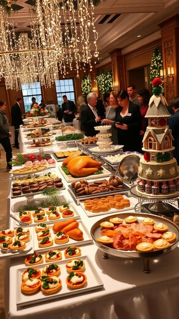interactive holiday pasta bar