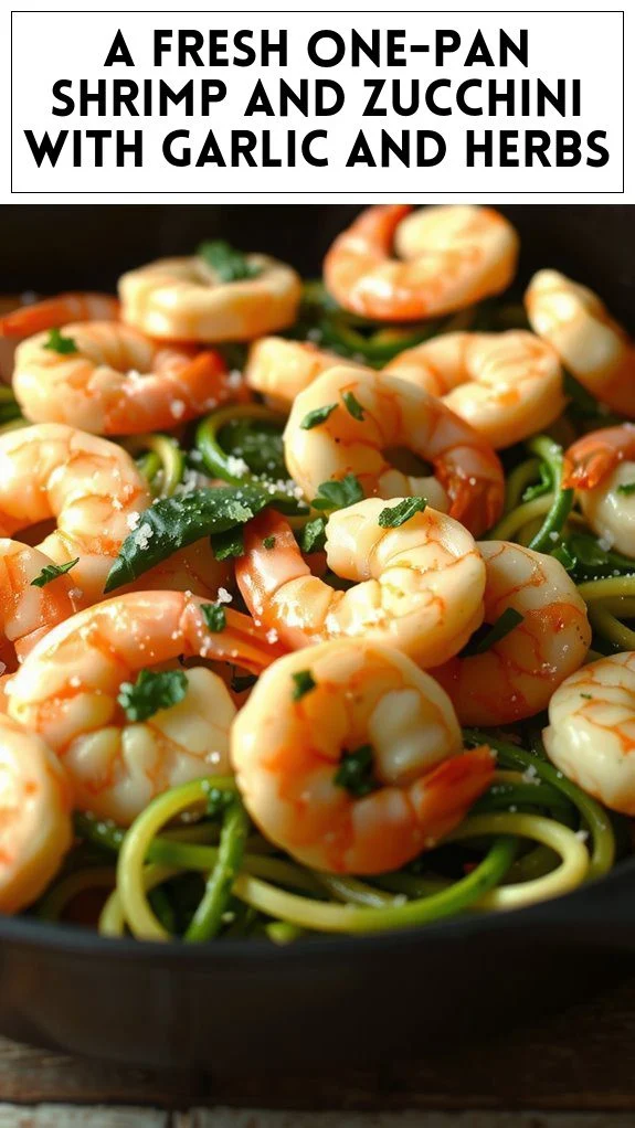 A Fresh One-Pan Shrimp and Zucchini With Garlic and Herbs