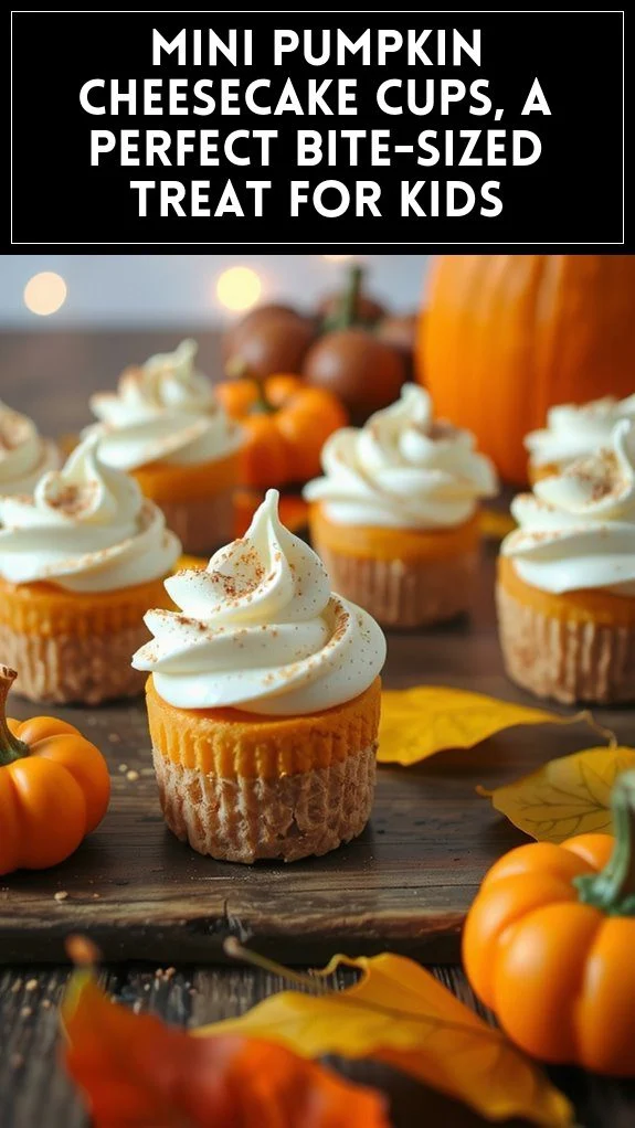 Mini Pumpkin Cheesecake Cups, a Perfect Bite-Sized Treat for Kids