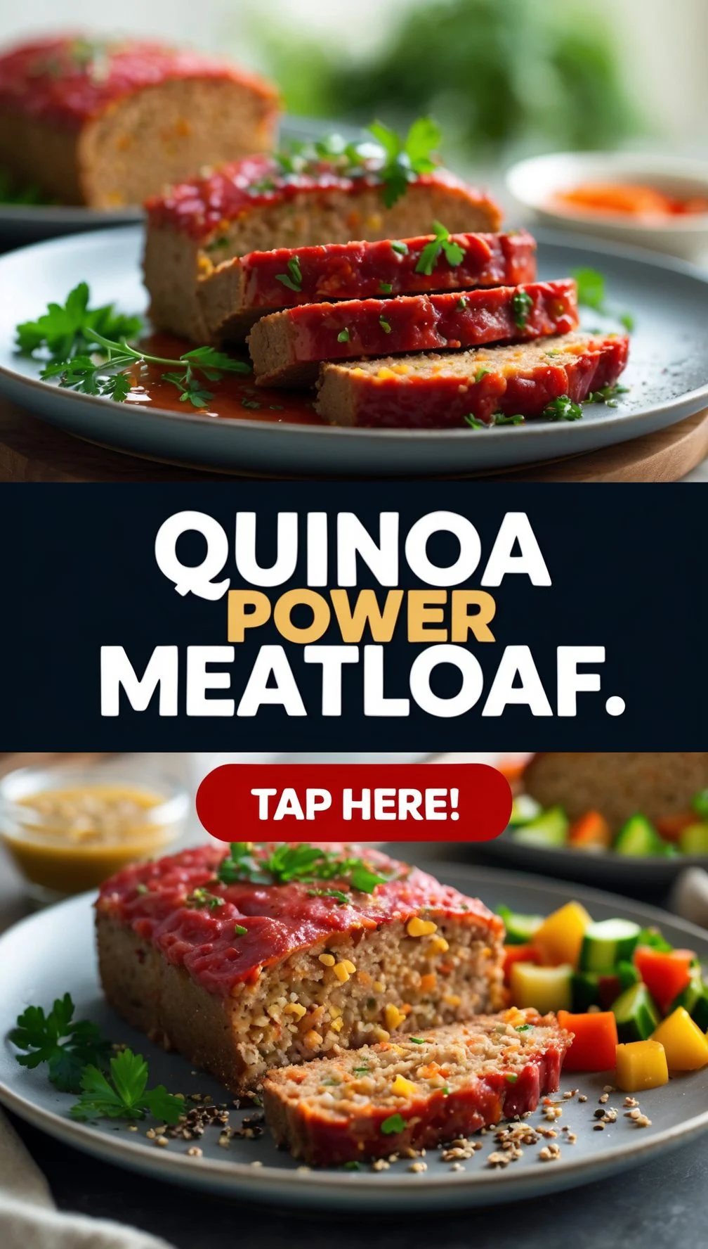 Quinoa Power Meatloaf Gluten-Free and Nutritious