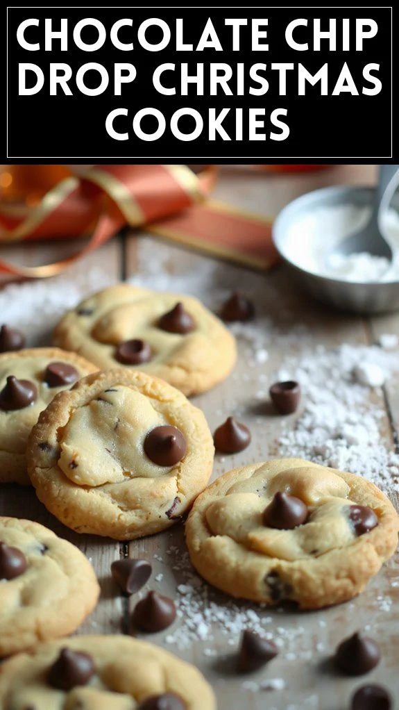 Chocolate Chip Drop Christmas Cookies