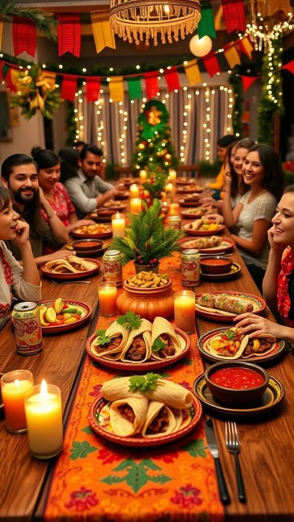 mexican fiesta christmas tacos