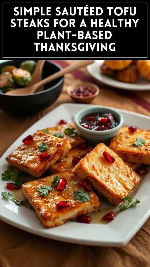 Simple Sautéed Tofu Steaks for a Healthy Plant-Based Thanksgiving