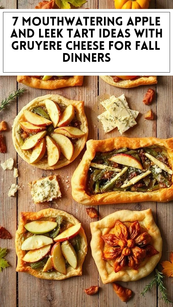 7 Mouthwatering Apple and Leek Tart Ideas With Gruyere Cheese for Fall Dinners