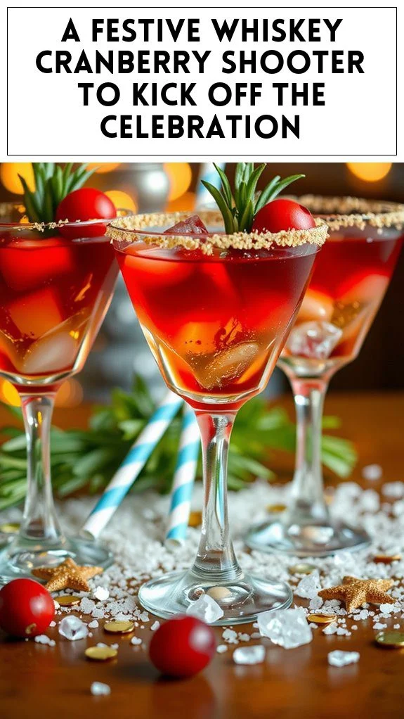 A Festive Whiskey Cranberry Shooter to Kick Off the Celebration