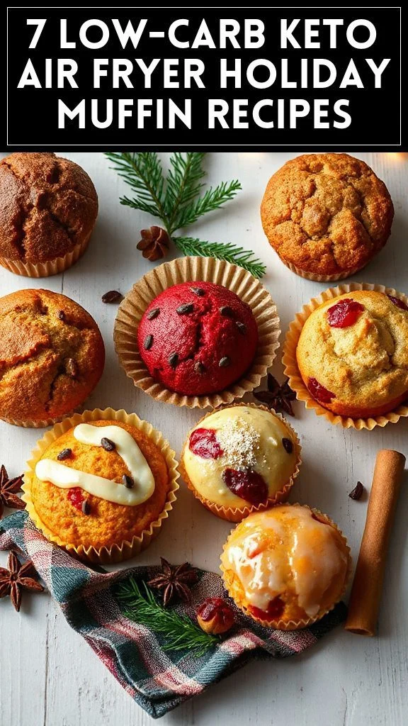7 Low-Carb Keto Air Fryer Holiday Muffin Recipes