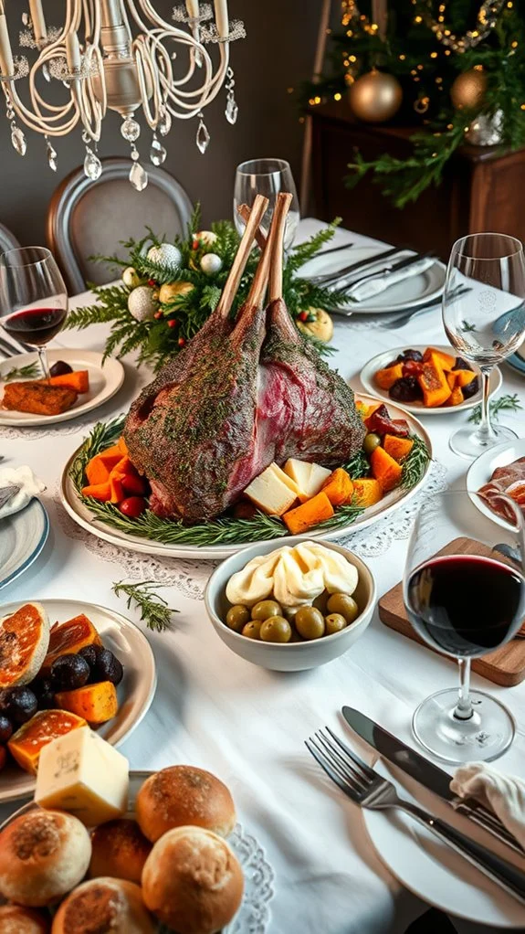 herb crusted lamb for holidays