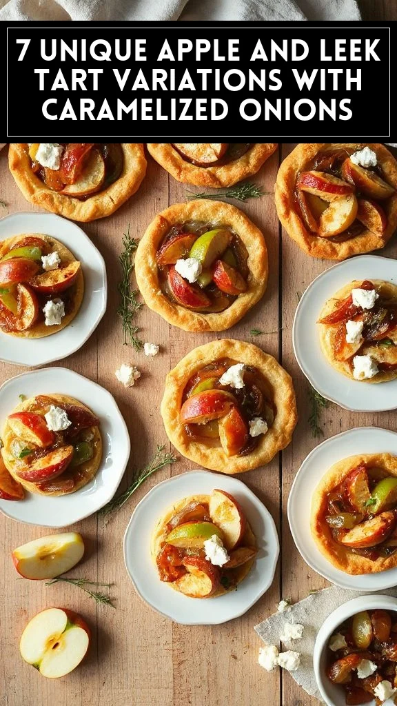7 Unique Apple and Leek Tart Variations With Caramelized Onions