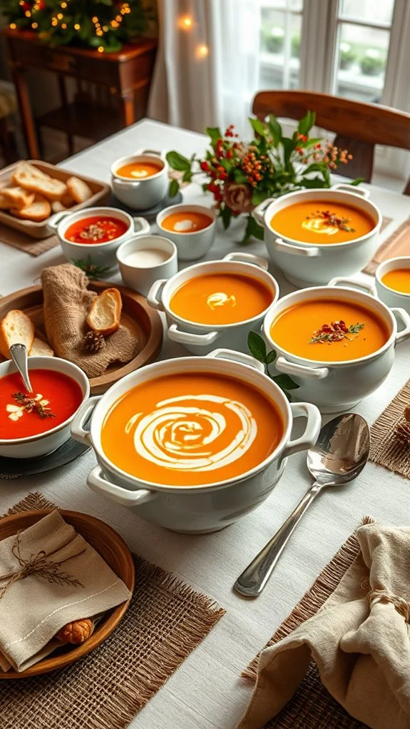 comforting hot soup buffet