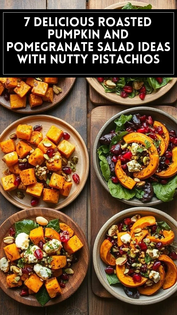 7 Delicious Roasted Pumpkin and Pomegranate Salad Ideas With Nutty Pistachios