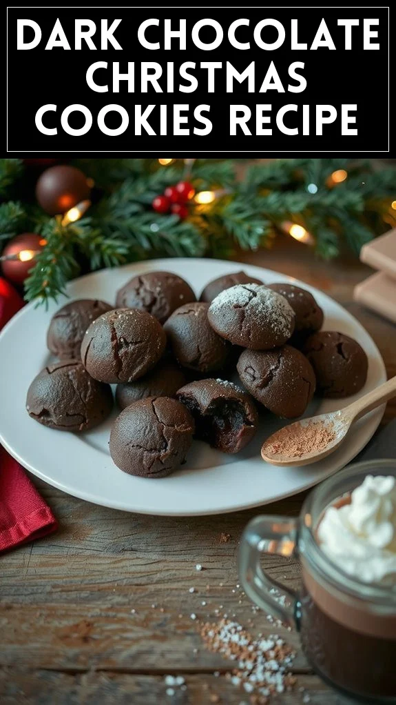 Dark Chocolate Christmas Cookies Recipe