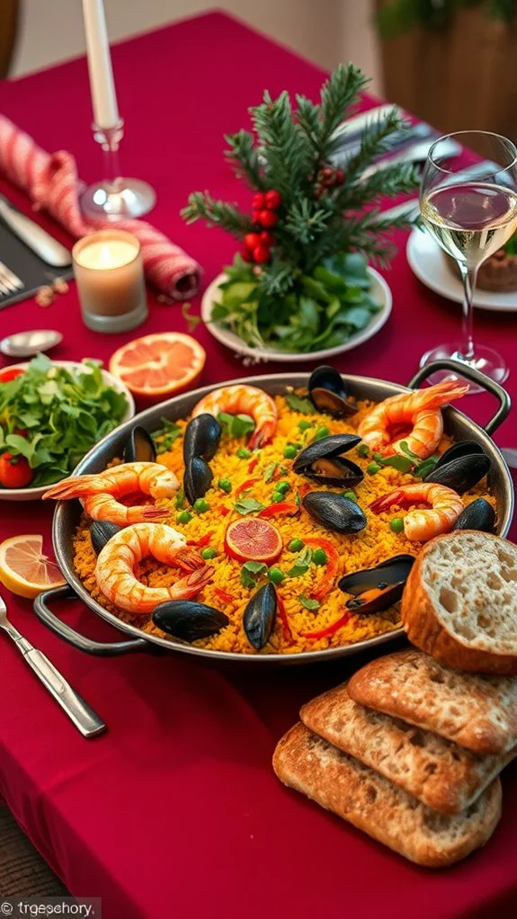seafood paella holiday delight