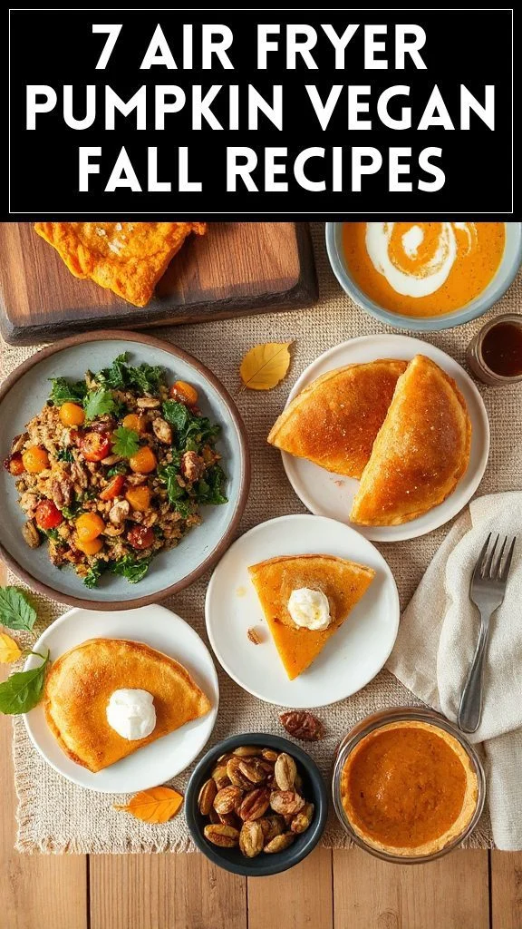 7 Air Fryer Pumpkin Vegan Fall Recipes