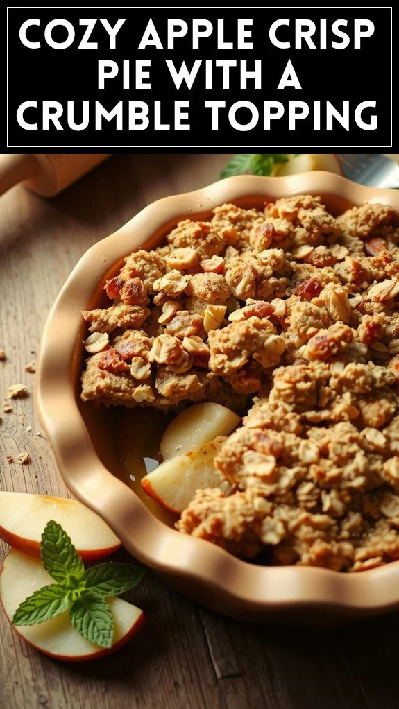 Cozy Apple Crisp Pie With a Crumble Topping