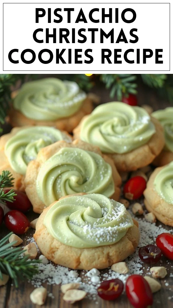Pistachio Christmas Cookies Recipe