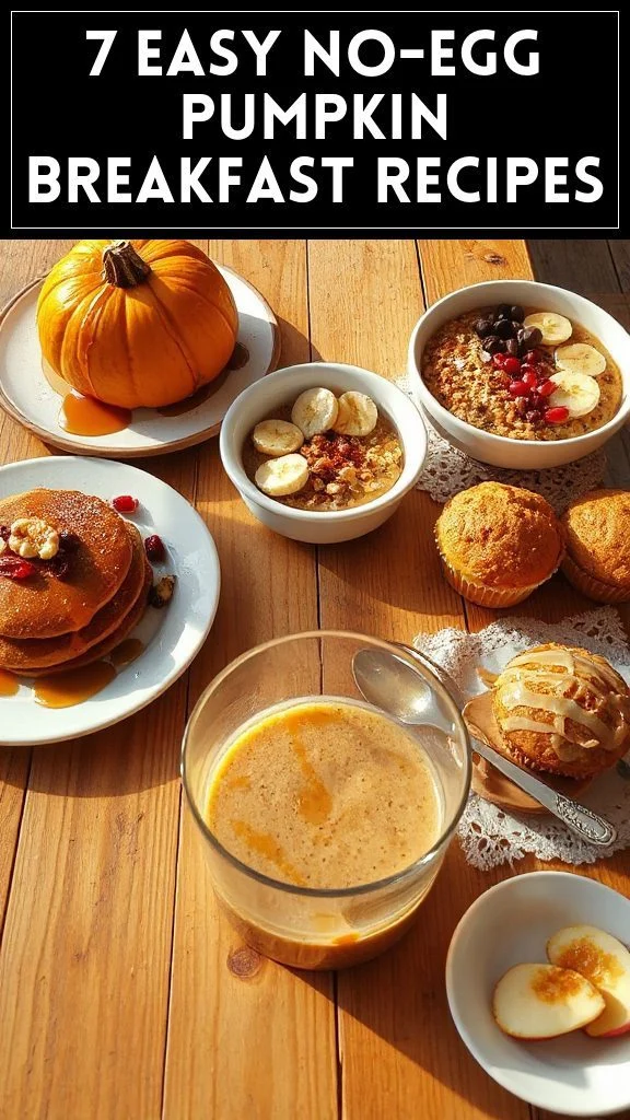 7 Easy No-Egg Pumpkin Breakfast Recipes