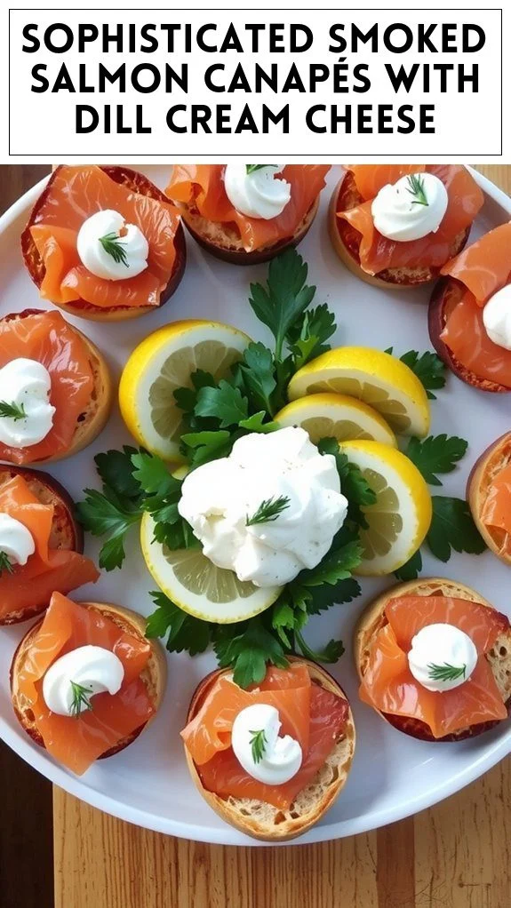 Sophisticated Smoked Salmon Canapés With Dill Cream Cheese
