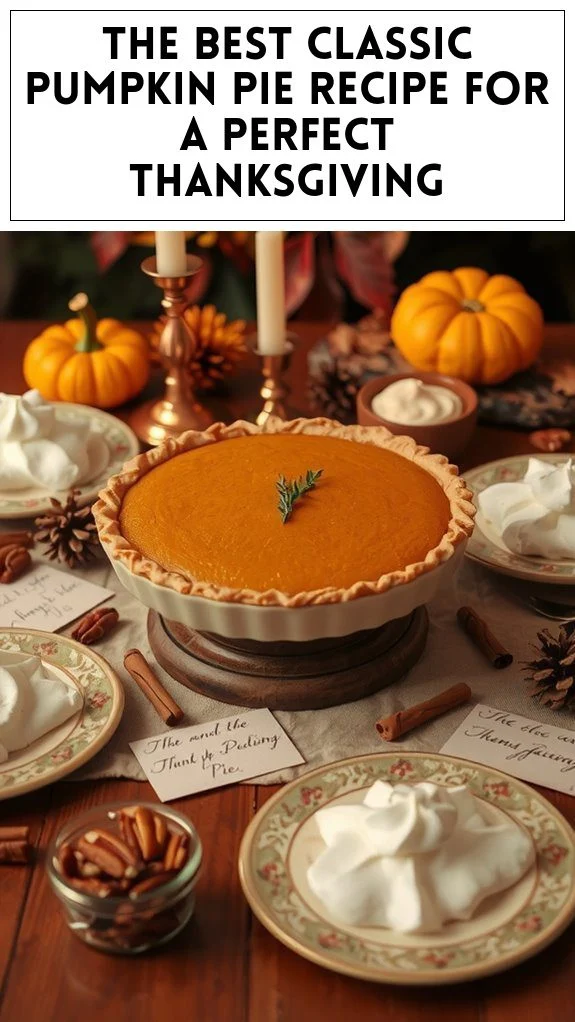 The Best Classic Pumpkin Pie Recipe for a Perfect Thanksgiving