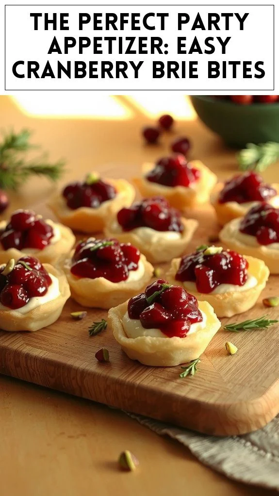 The Perfect Party Appetizer: Easy Cranberry Brie Bites