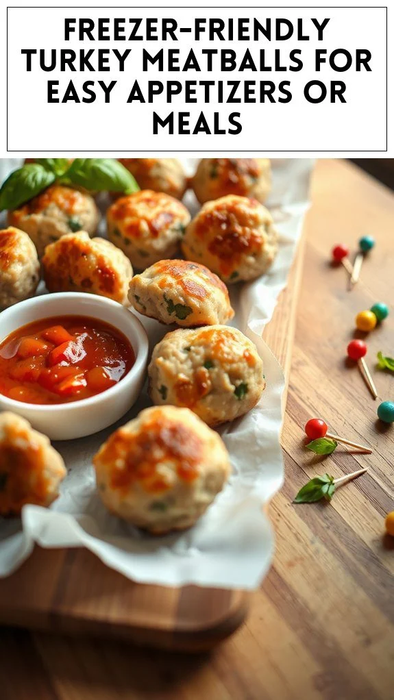 Freezer-Friendly Turkey Meatballs for Easy Appetizers or Meals
