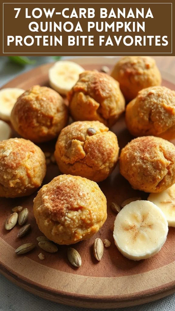 7 Low-Carb Banana & Quinoa Pumpkin Protein Bite Favorites