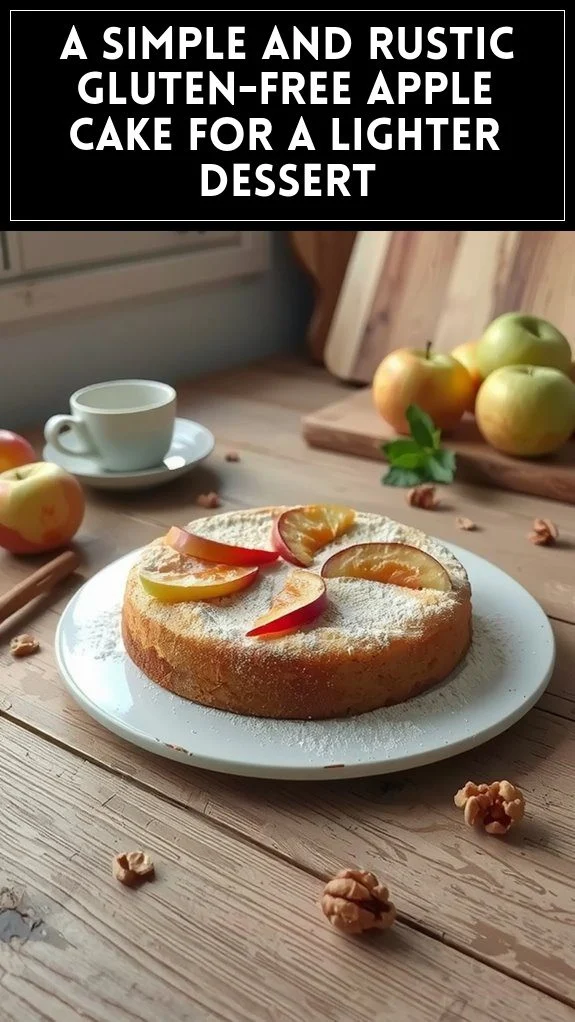 A Simple and Rustic Gluten-Free Apple Cake for a Lighter Dessert