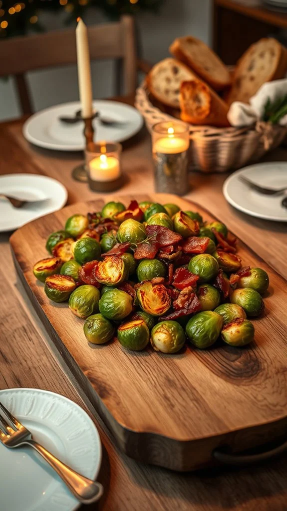 savory maple brussels sprouts dish