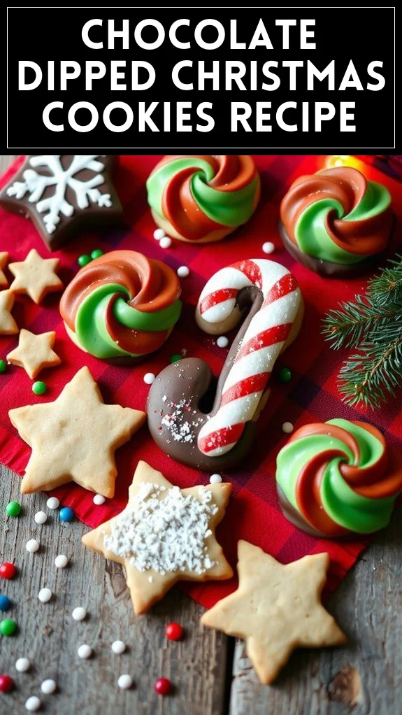 Chocolate Dipped Christmas Cookies Recipe