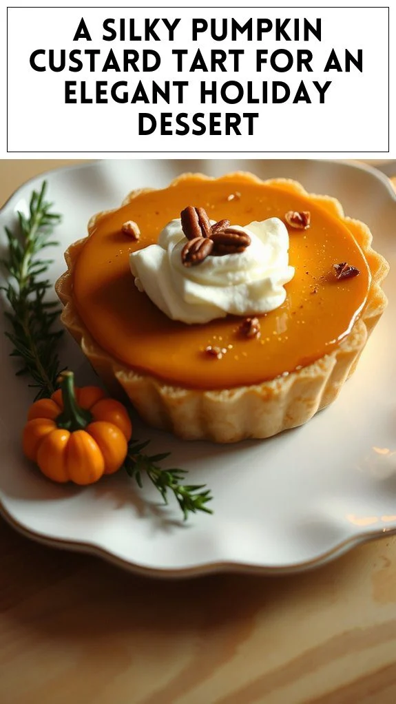 A Silky Pumpkin Custard Tart for an Elegant Holiday Dessert
