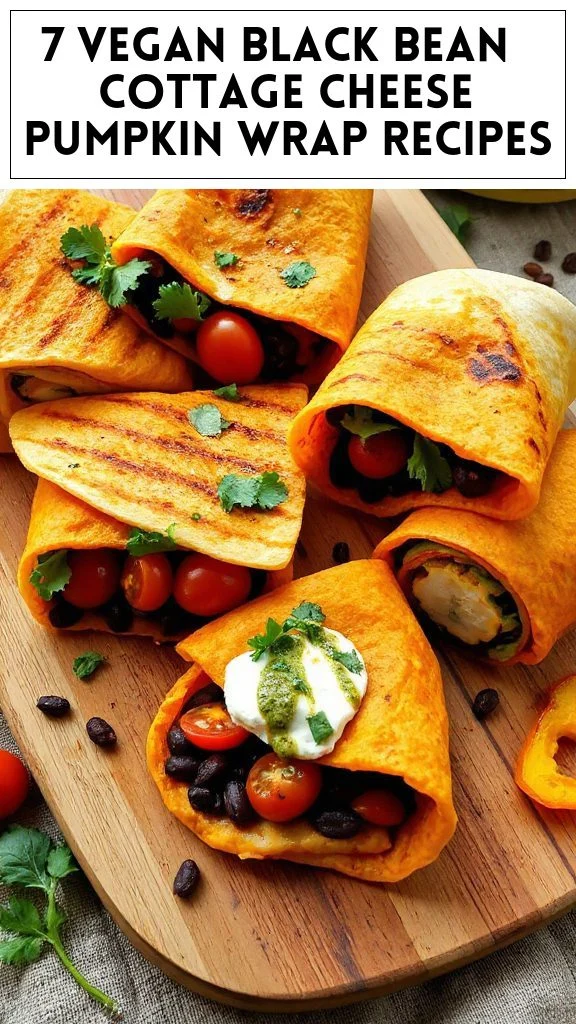 7 Vegan Black Bean & Cottage Cheese Pumpkin Wrap Recipes