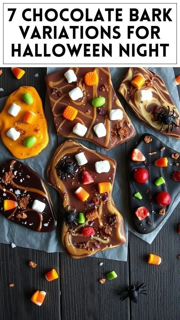 7 Chocolate Bark Variations for Halloween Night