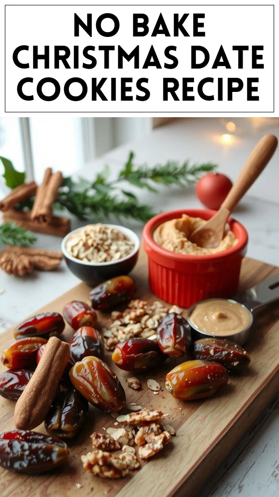 No Bake Christmas Date Cookies Recipe