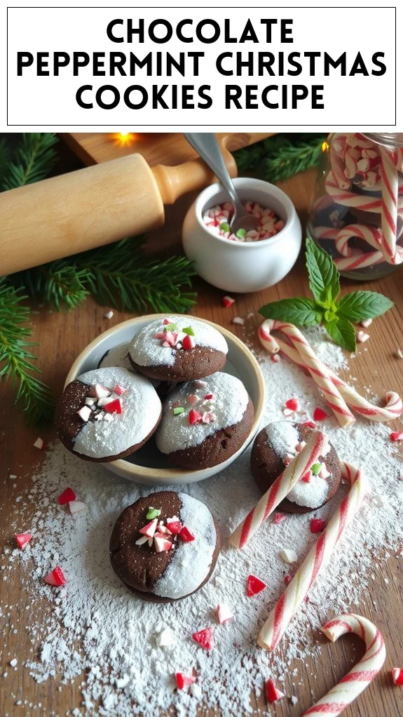 Chocolate Peppermint Christmas Cookies Recipe