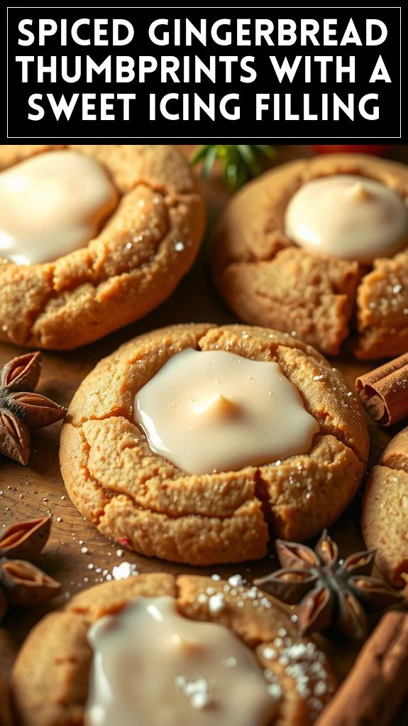Spiced Gingerbread Thumbprints With a Sweet Icing Filling