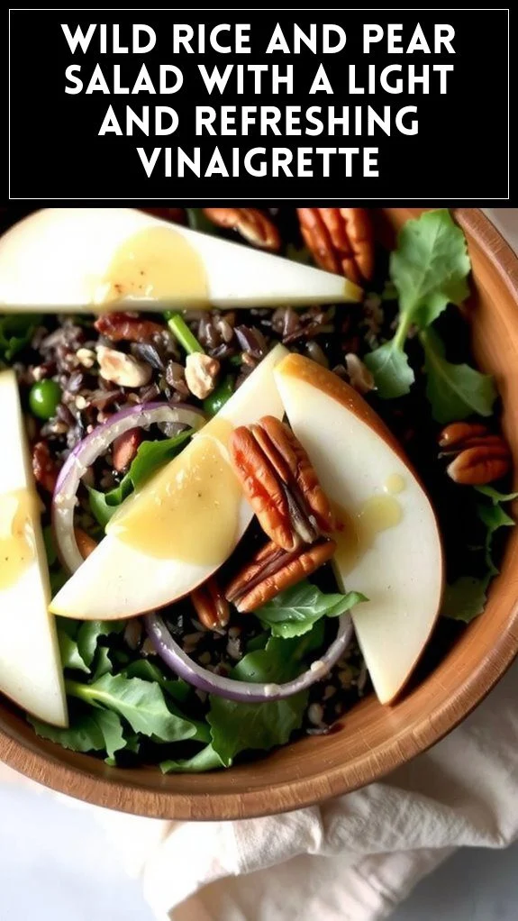 Wild Rice and Pear Salad With a Light and Refreshing Vinaigrette