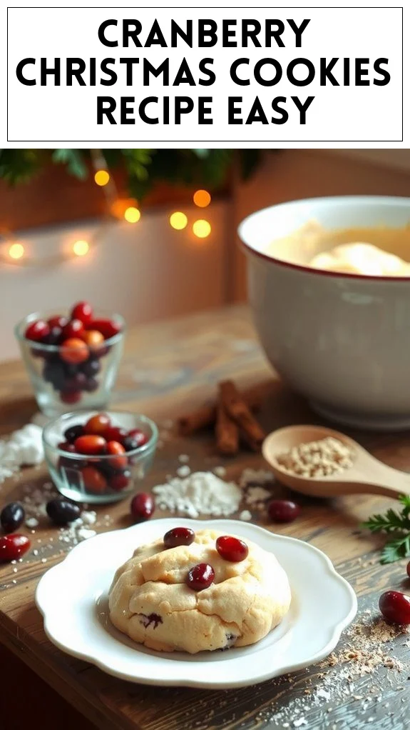 Cranberry Christmas Cookies Recipe Easy