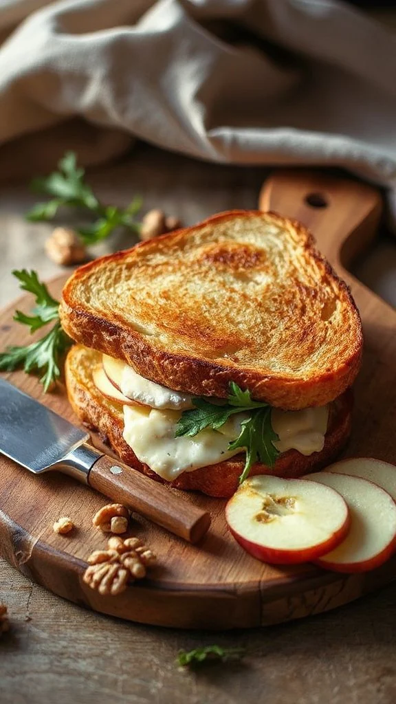 gourmet fall apple sandwich