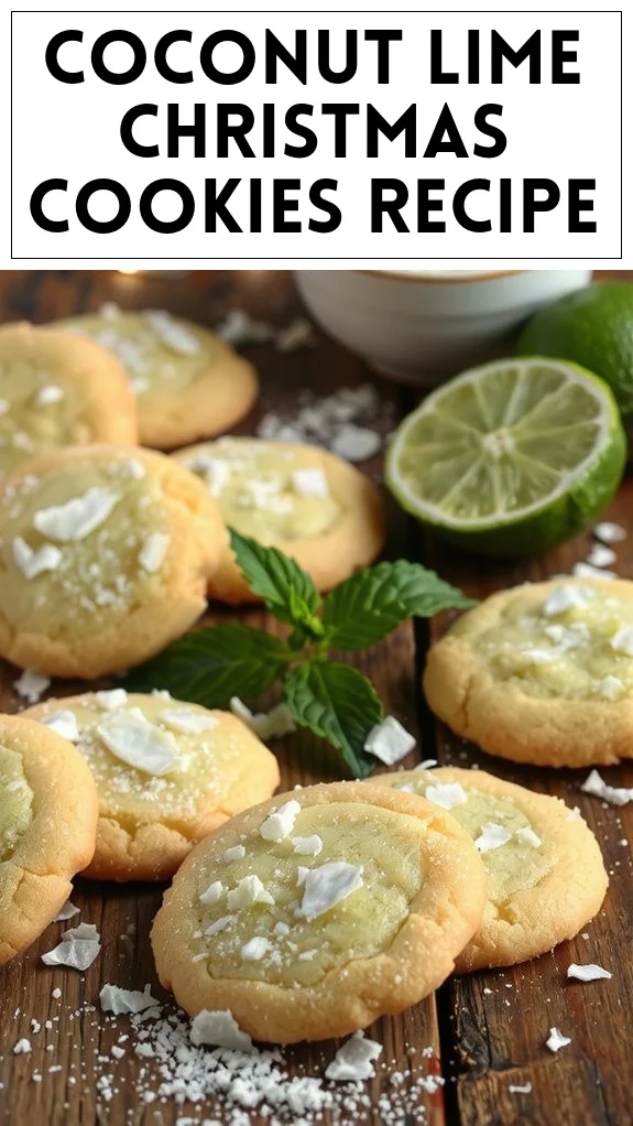 Coconut Lime Christmas Cookies Recipe