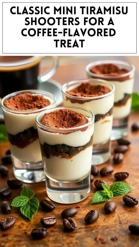 Classic Mini Tiramisu Shooters for a Coffee-Flavored Treat