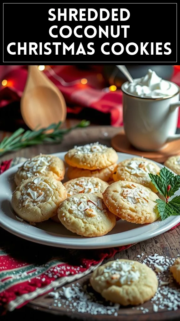 Shredded Coconut Christmas Cookies