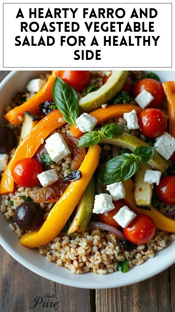 A Hearty Farro and Roasted Vegetable Salad for a Healthy Side