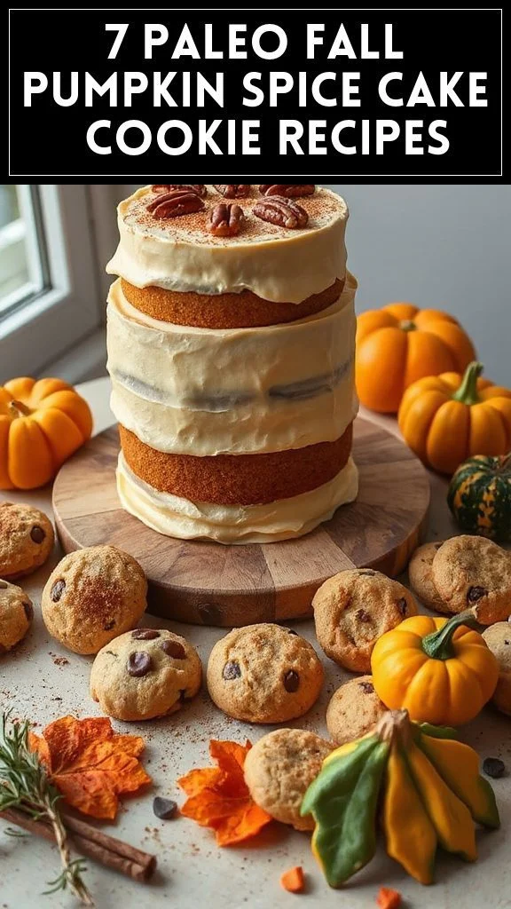 7 Paleo Fall Pumpkin Spice Cake & Cookie Recipes