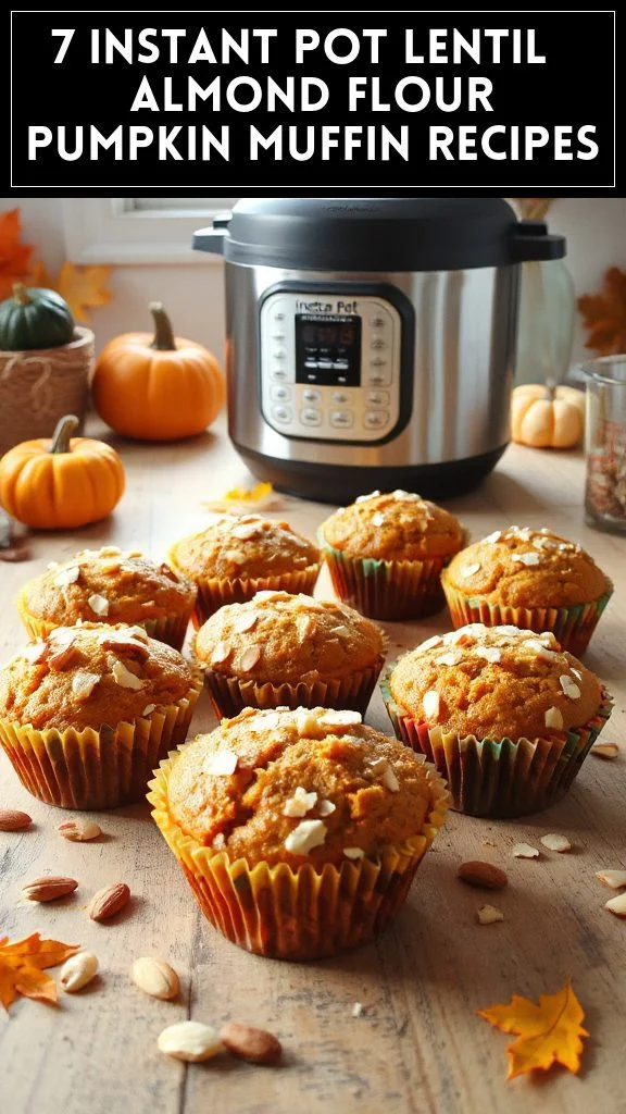 7 Instant Pot Lentil & Almond Flour Pumpkin Muffin Recipes