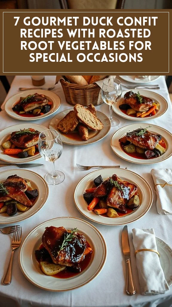 7 Gourmet Duck Confit Recipes With Roasted Root Vegetables for Special Occasions